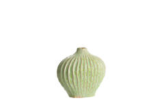 Vaas deco 30x16x25 cm LORITO keramiek mint groen