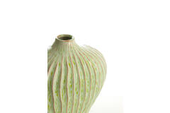 Vaas deco 30x16x25 cm LORITO keramiek mint groen