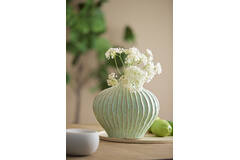Vaas deco 30x16x25 cm LORITO keramiek mint groen