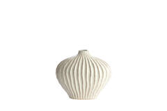 Vase deco 30x16x25 cm LORITO ceramics cream
