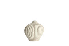 Vase deco 30x16x25 cm LORITO ceramics cream