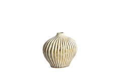 Vase deco 30x16x25 cm LORITO ceramics olive green