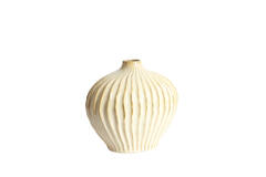 Vaas deco 35x21x30 cm LORITO keramiek parelmoer