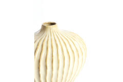 Vaas deco 35x21x30 cm LORITO keramiek parelmoer