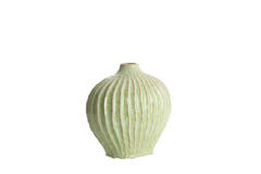 Vaas deco 35x21x30 cm LORITO keramiek mint groen