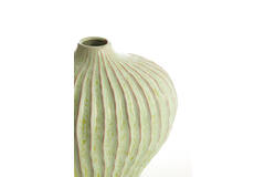 Vaas deco 35x21x30 cm LORITO keramiek mint groen