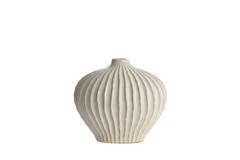 Vase deco 35x21x30 cm LORITO ceramics cream