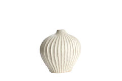 Vase deco 35x21x30 cm LORITO ceramics cream