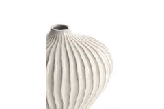 Vase deco 35x21x30 cm LORITO ceramics cream