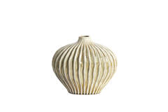 Vaas deco 35x21x30 cm LORITO keramiek olijf groen