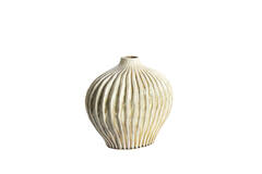 Vaas deco 35x21x30 cm LORITO keramiek olijf groen