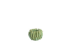 Vaas deco 23,5x22,5x15 cm FABA keramiek mint groen