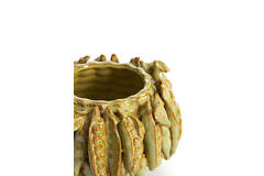 Vaas deco 23,5x22,5x15 cm FABA keramiek mat zand