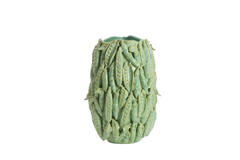 Vase deco 31,5x30,5x45 cm FABA ceramics mint green