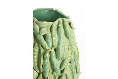 Vase deco 31,5x30,5x45 cm FABA ceramics mint green