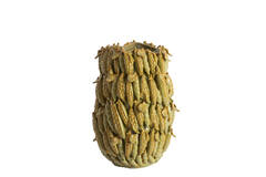 Vase deco 31,5x30,5x45 cm FABA ceramics olive green-brown