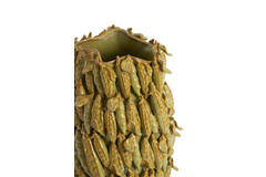 Vase deco 31,5x30,5x45 cm FABA ceramics olive green-brown