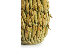 Vase deco 31,5x30,5x45 cm FABA ceramics olive green-brown