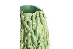 Vaas deco Ø21x31 cm FABA keramiek mint groen
