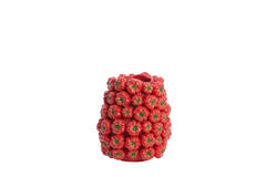 Vaas deco 34x33x37 cm TAMINA keramiek rood