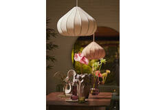 Vaas deco 27,5x25,5x35 cm LAVCI keramiek mat donker bruin