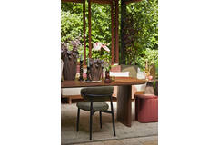 Vase deco 35,5x35x51 cm LAVCI ceramics matt dark brown