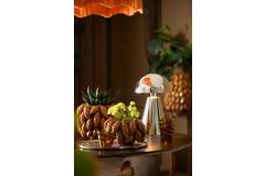 Vase deco 31x30,5x21,5 cm PALATIK ceramics cognac brown