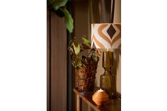 Vase deco 27,5x27x34 cm BANYA ceramics shiny dark brown