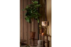 Vase deco Ø33x43 cm BANYA ceramics shiny dark brown