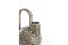 Vase deco 16x15,5x26 cm SERRES ceramics cream+black