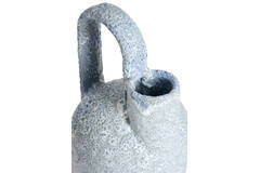 Vase deco 16,5x15,5x37 cm SERRES ceramics light blue
