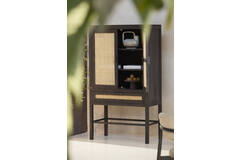 Vase deco 25x14x24 cm SERRES ceramics cream+black