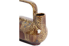 Vase deco 25x14x24 cm SERRES ceramics d brown+cream+orange