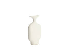 Vaas deco 22,5x8x27 cm TROVO keramiek wit