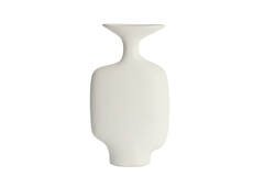 Vase deco 23x9,5x40,5 cm TROVO ceramics white