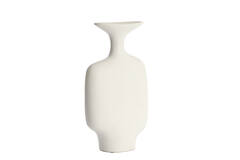 Vase deco 23x9,5x40,5 cm TROVO ceramics white