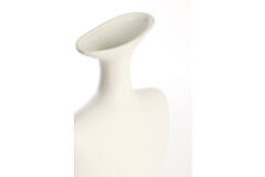Vase deco 23x9,5x40,5 cm TROVO ceramics white
