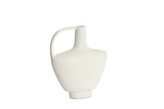 Vase deco 32x12x37 cm OZZERO ceramics white