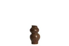 Vase deco Ø10,5x19,5 cm ROGANO ceramics dark brown