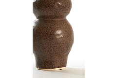 Vase deco Ø10,5x19,5 cm ROGANO ceramics dark brown