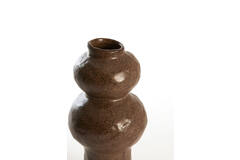 Vase deco Ø13x26 cm ROGANO ceramics dark brown