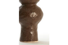 Vase deco Ø13x26 cm ROGANO ceramics dark brown