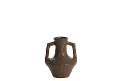 Vase deco Ø15,5x19,5 cm TICINO ceramics dark brown