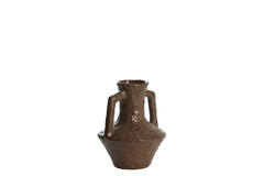 Vase deco Ø15,5x19,5 cm TICINO ceramics dark brown