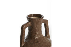 Vase deco Ø15,5x19,5 cm TICINO ceramics dark brown