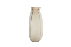 Vase 24,5x22,5x50,5 cm VELIKO glass light brown
