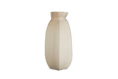 Vase 24,5x22,5x50,5 cm VELIKO glass light brown
