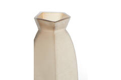 Vase 24,5x22,5x50,5 cm VELIKO glass light brown