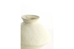 Vaas deco 30x30x23 cm BEATO mat crème-zand