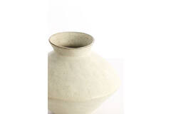 Vaas deco 34x34x27,5 cm BEATO mat crème-zand